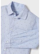 Mayoral világoskék mintás ing
