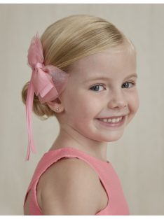 Abel & Lula hosszú masnis hajcsat-pink