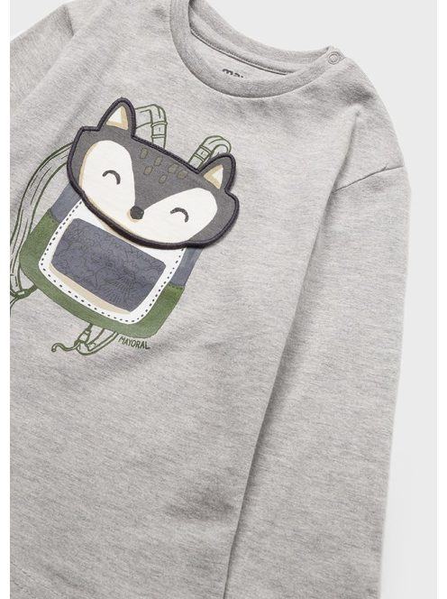 Mayoral rókás hosszúujjú felső-szürke