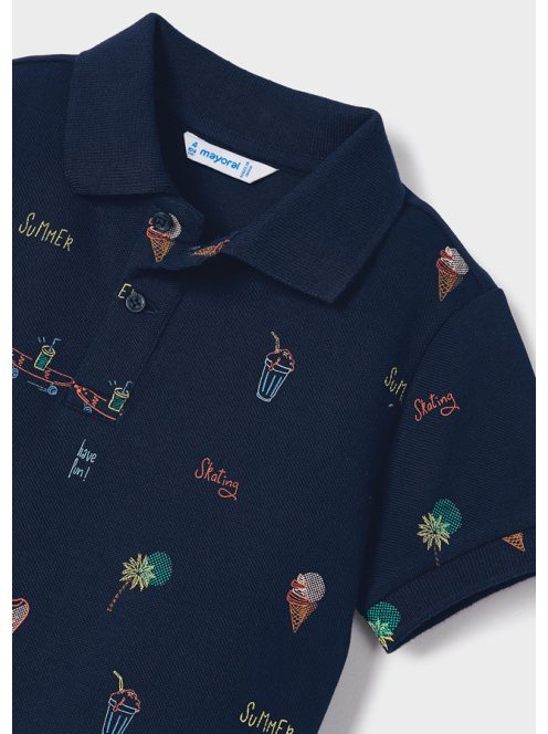 Mayoral nyári mintás piké felső