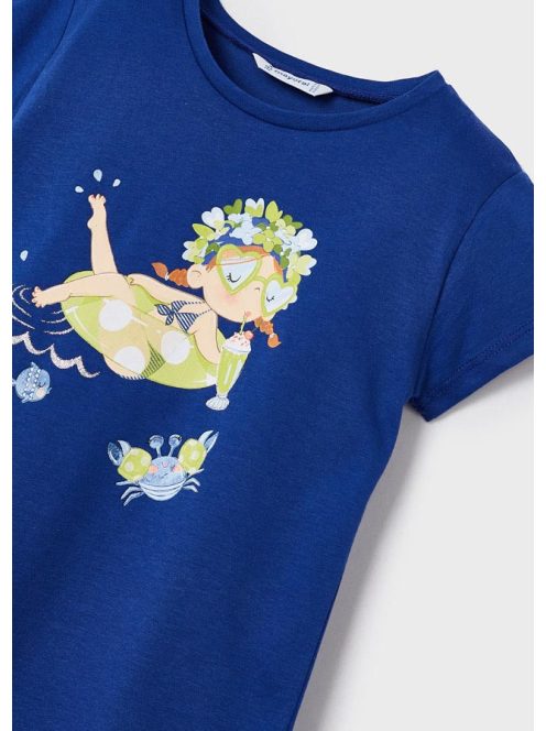 Mayoral nyári mintás sötétkék felső