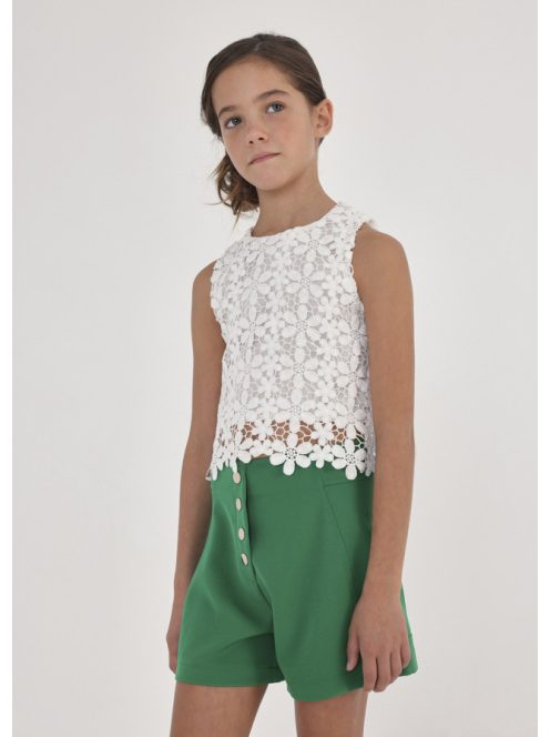 Mayoral csipkés ujjatlan blúz