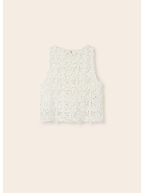 Mayoral csipkés ujjatlan blúz