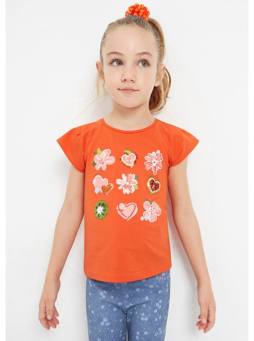 Mayoral virágos és szivecskés felső