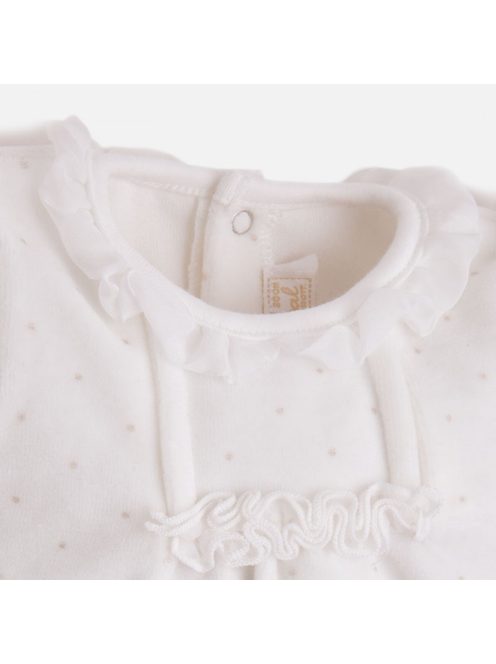 Mayoral pöttyös plüss meleg rugdalózó