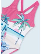 Mayoral pink pálmafás fürdőruha