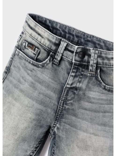 Mayoral szürke koptatott farmer short